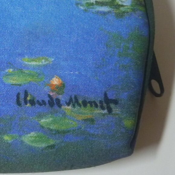 CLAUDE MONET Water Lilies Design Matching Shoulder Tote and Cosmetic Bag - Picture 9 of 9